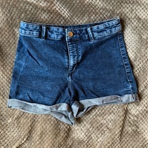 High Waisted Denim Shorts